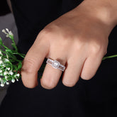 Round Diamond Cluster Wedding Ring